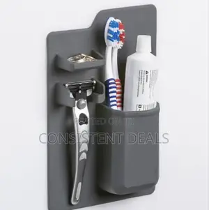 Wall Mount Toothbrush and Shaver Rack