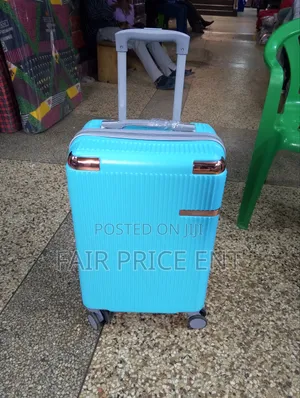 Original Rubber Plastic Suitcases. Small.( Blue)