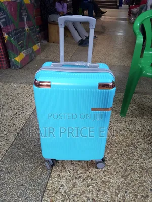 Original Rubber Plastic Suitcases. Small.( Blue)