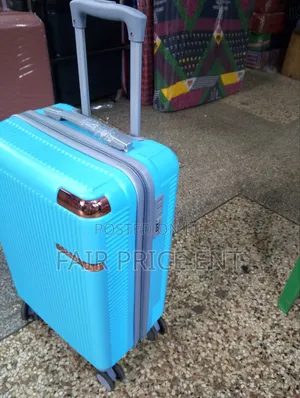 Original Rubber Plastic Suitcases. Small.( Blue)