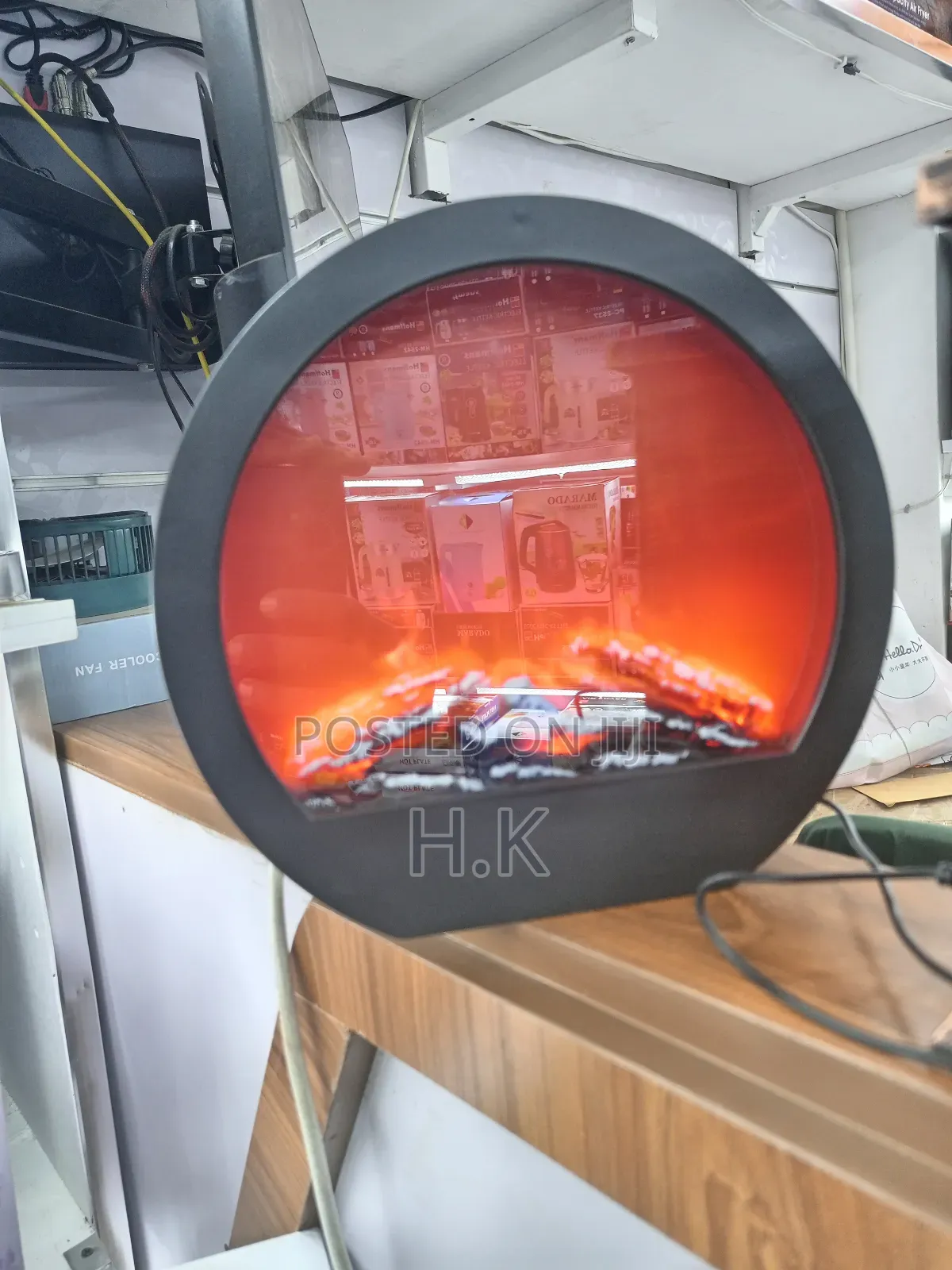 Electric Fireplace Lantern