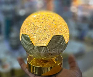 Round Gold Crystal Led Lamp