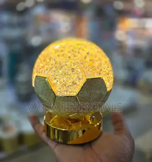 Round Gold Crystal Led Lamp