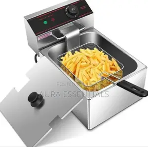 Pixel 6 Litres Commercial Deep Fryer Stainless Steel –Silver
