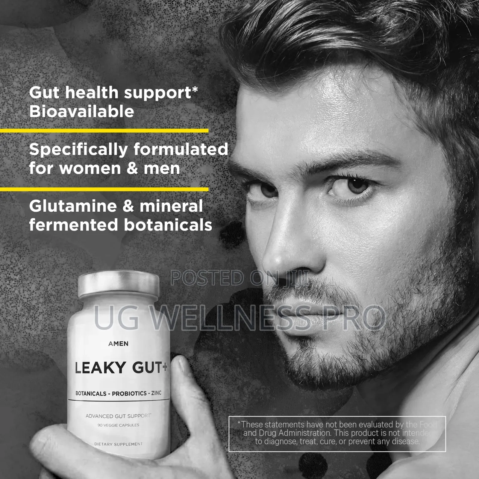 Leaky Gut Advanced Probiotics Fermented Prebiotics 90 Cap