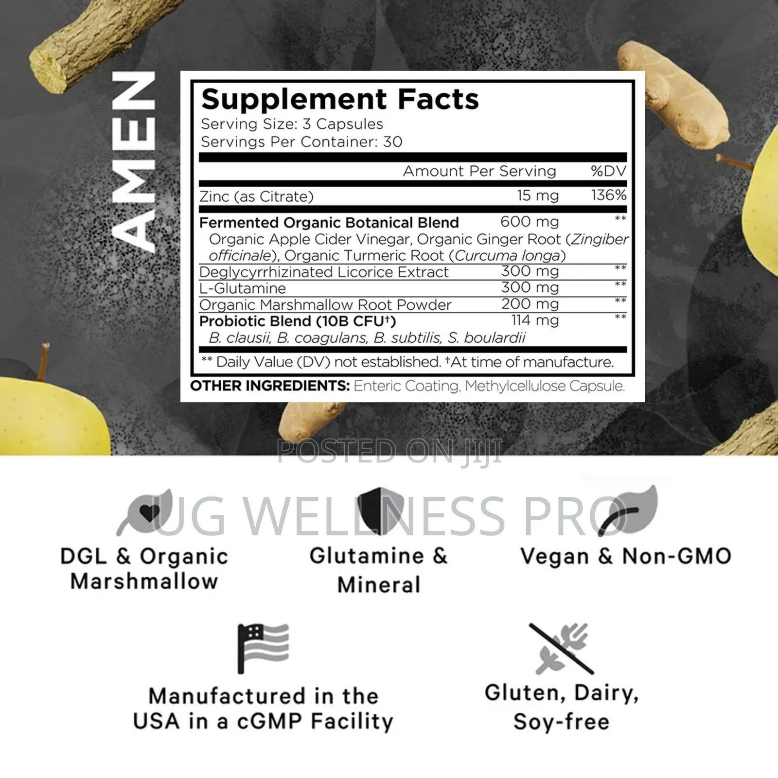 Leaky Gut Advanced Probiotics Fermented Prebiotics 90 Cap