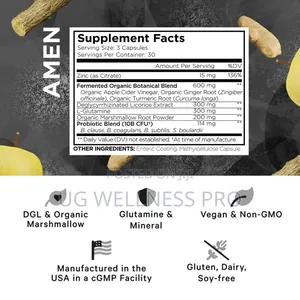 Leaky Gut Advanced Probiotics Fermented Prebiotics 90 Cap