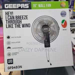 Geepas Wall Fan, Electric Wall Fan Geepas