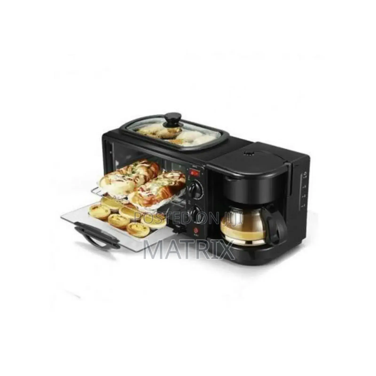 3 in 1 Home Breakfast Machine Maker Coffee Frying Pan Bread
