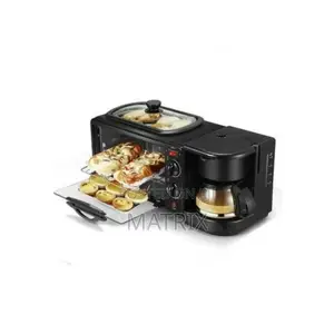 3 in 1 Home Breakfast Machine Maker Coffee Frying Pan Bread