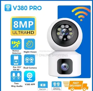 Smart Wi-fi Camera - Dual Lens Day / Night Vision.