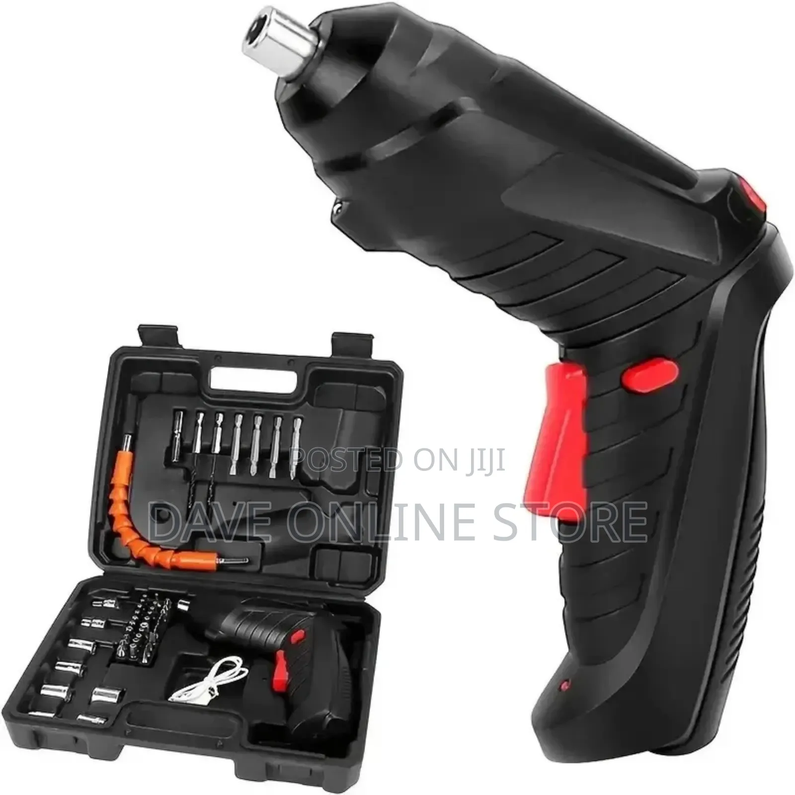 Electric Screwdriver Mechanical Tools 47 Piece Set