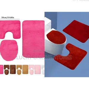3pc Microfiber Bathroom Mat Set
