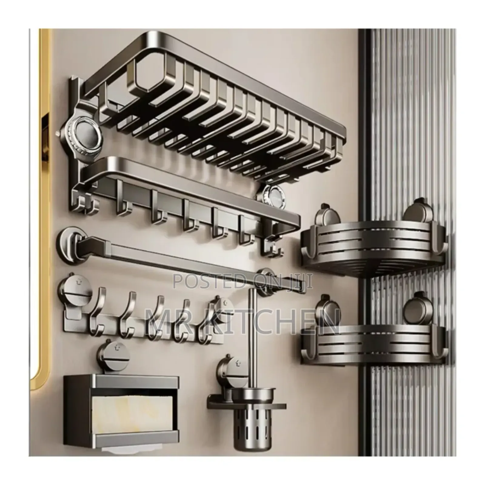 Modern Bathroom Organizer Set