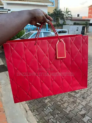 Crimson Gift Bag With Message Tag - Red