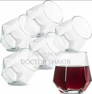 Strong 310ml Diamond Whiskey Glasses - 6pcs