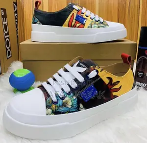 Original Luxury Dolce Gabbana Patchwork Luxury Sneakers