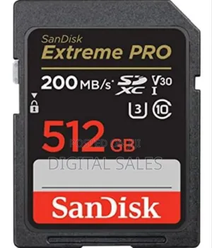 Sandisk 512gb Extreme Pro SDXC Uhs-I Memory Card