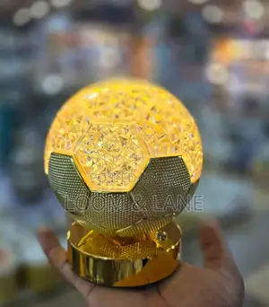 Round Gold Crystal Led Lamp