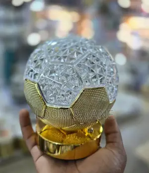 Round Gold Crystal Led Lamp