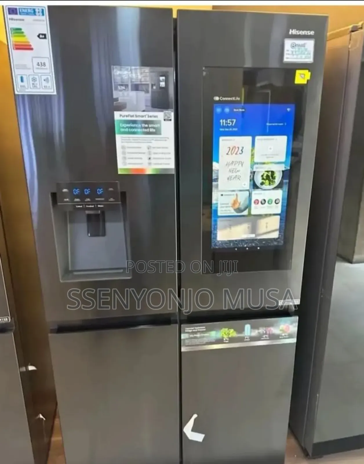 Hisense 680l Multi-Door Smart Fridge With Water Dispenser