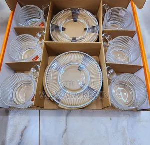 Cup and Saucer Glass for Tea