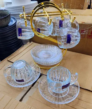 Coffee Cup and Saucer Glass