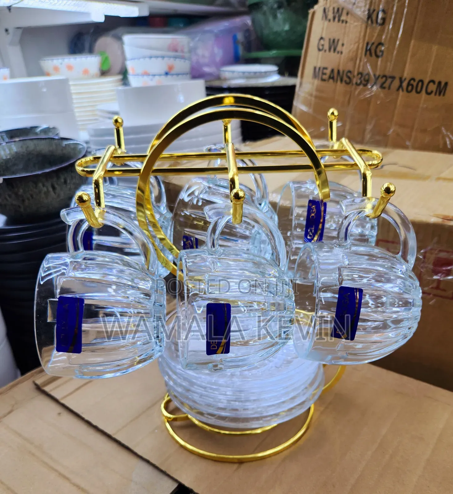 Coffee Cup and Saucer Glass