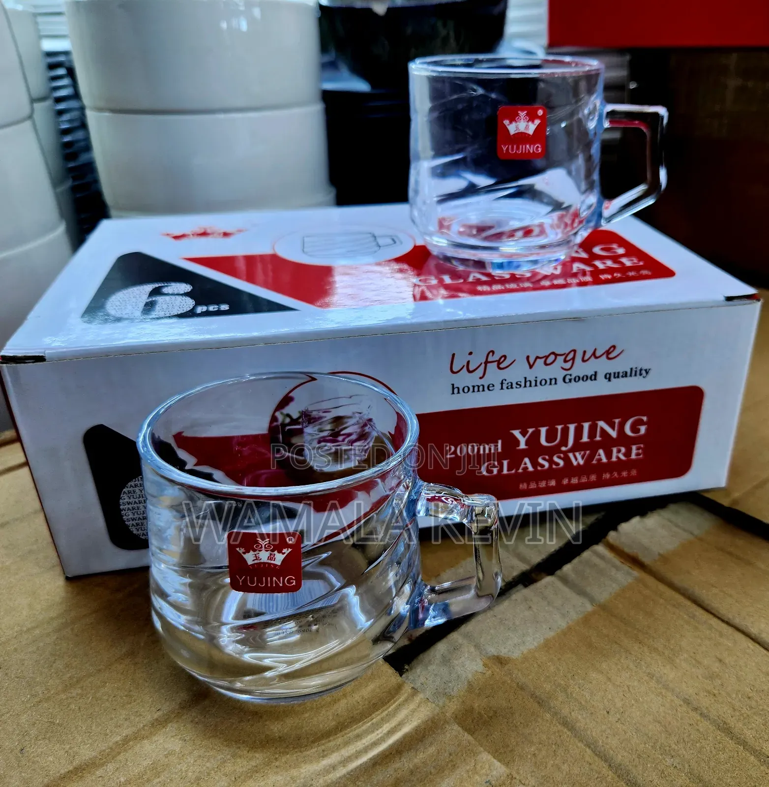 Glass Mugs 6pcs