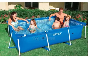 Intex Mettalic Stand Swiming Pool 3meterx2meterx0.75meter