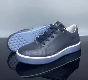 Original Classy Men’S Blue Ecco Smart Casual Leather Sneaker