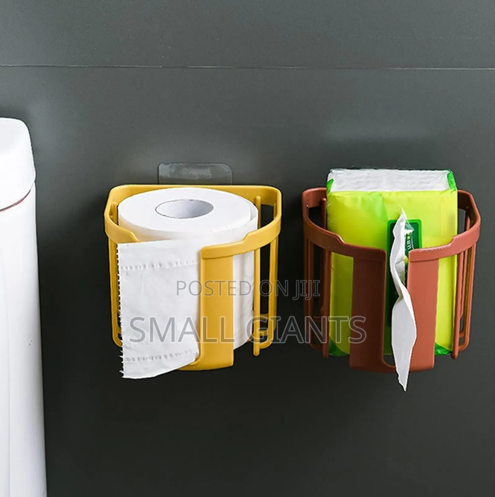 2pcs No Drill Toilet Roll Holders