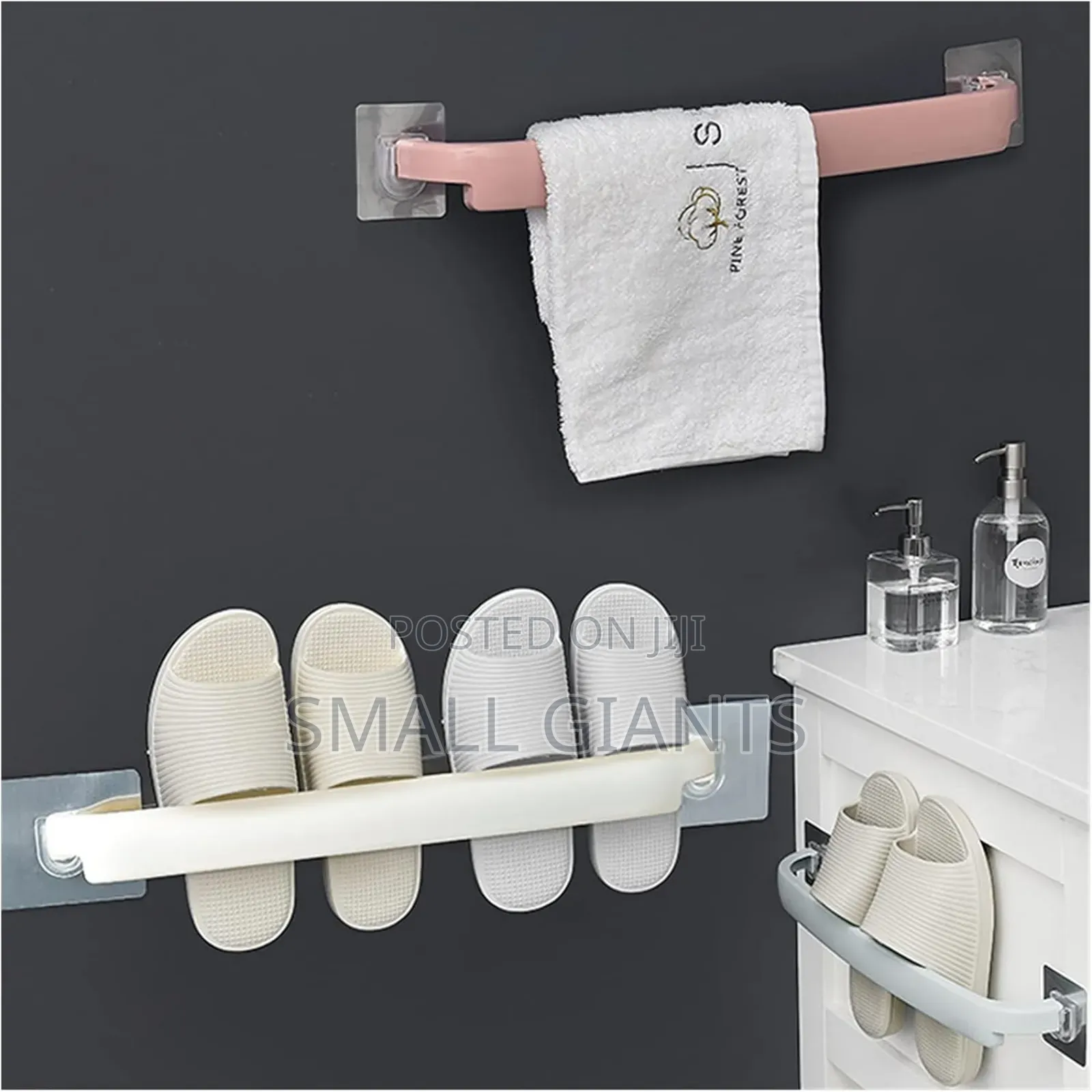 No Drill Kitchen or Bathroom Towel Holders