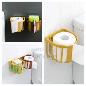 Quality 2pcs No Drill Toilet Paper Holders