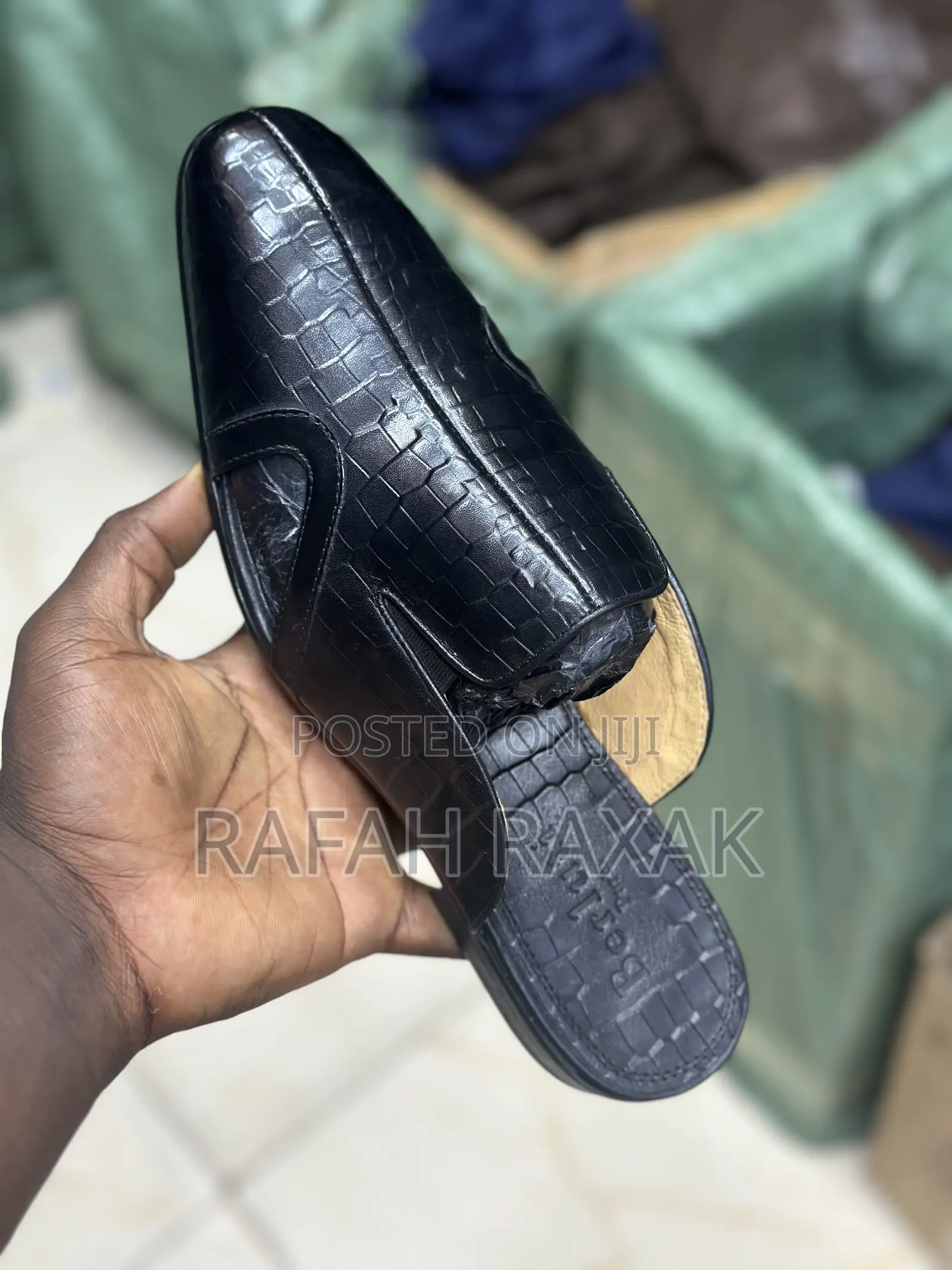 Original Men’S Berluti Mules Half Leather Shoes