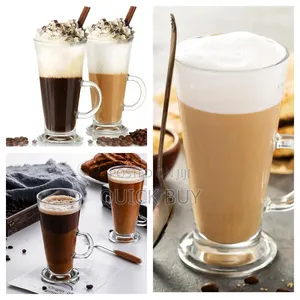 6 Pieces of Irish Coffee Ice Cream Tea Glasses – Colourless