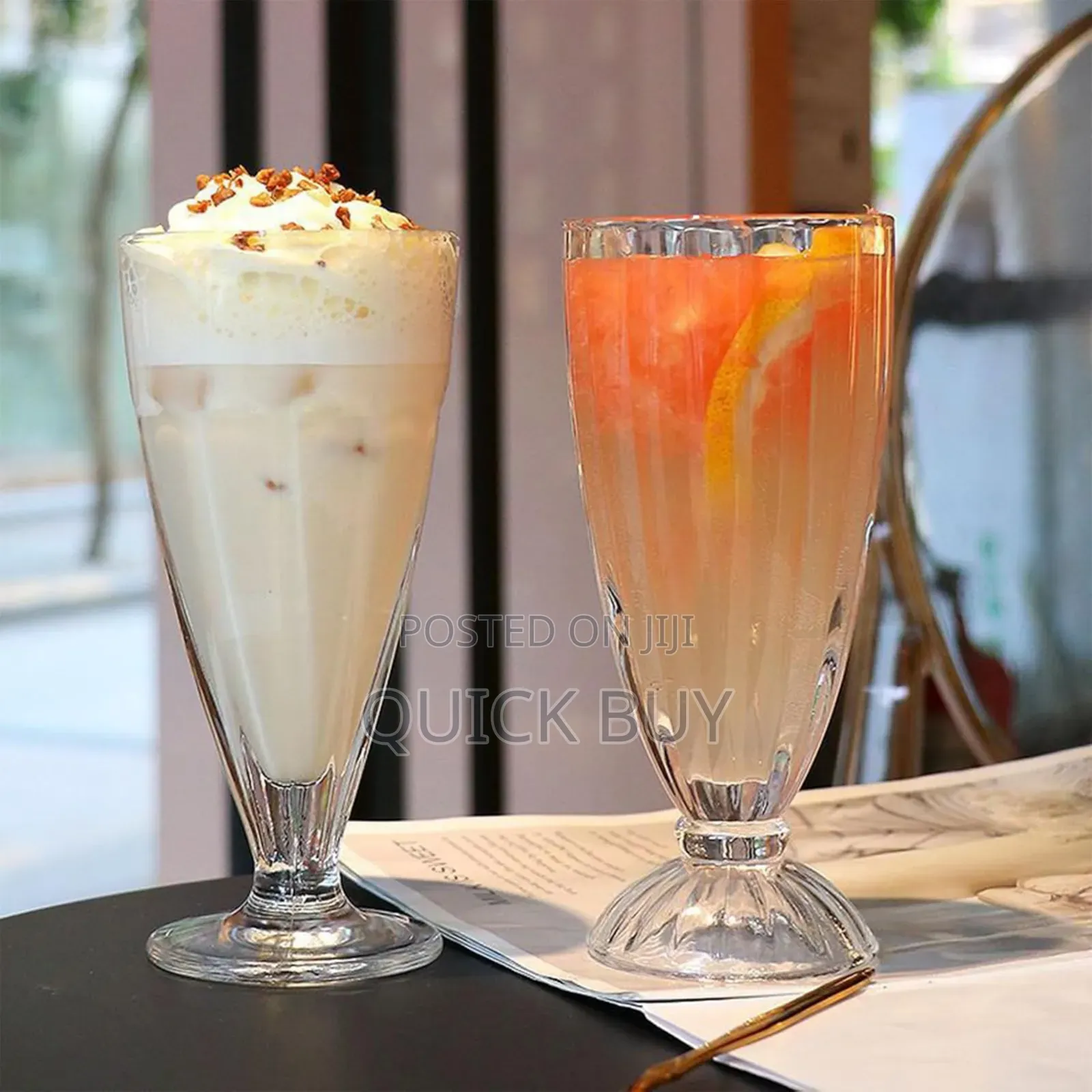 New 6pcs Ice Cream Glassware Set