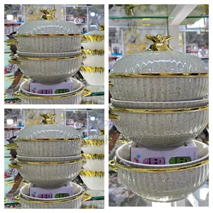 Uniquè Design 6pcs Ice Cream Glassware Set