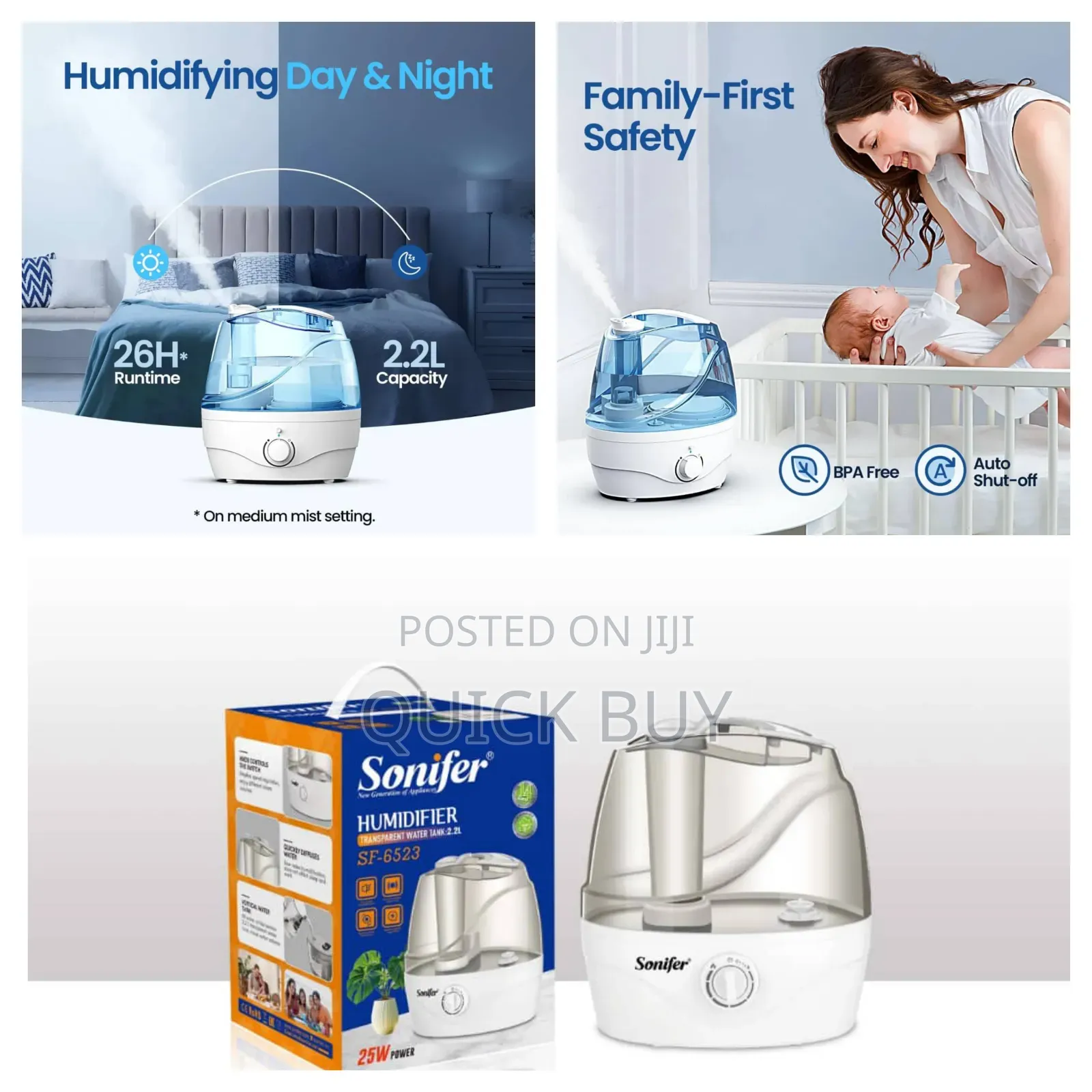 Advanced Sonifer Sf-6523 2.2l New Humidifier
