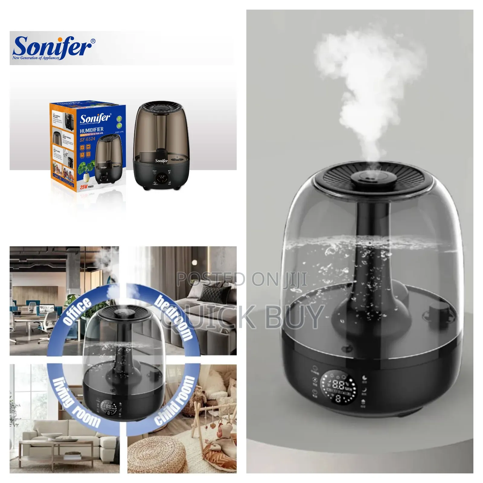 4.8l Large Capacity Sonifer Sf-6524 Humidifier