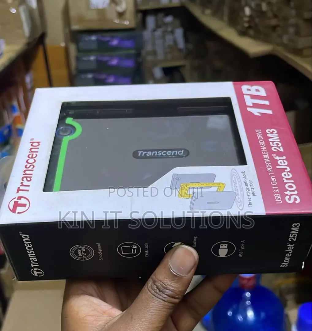 1tb External Harddrive Transcend.