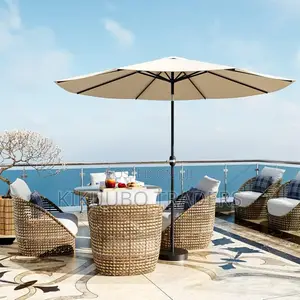 Outdoor Garden Patio Umbrella With Base