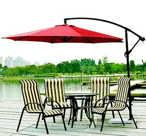 Side Pole Patio Outdoor Garden Sun Umbrella
