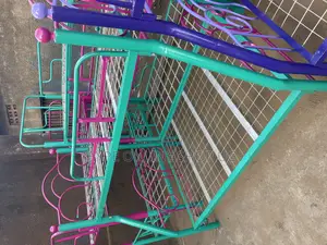 Green and Pink Double 4by6 Decker Bed