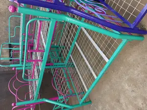 Green and Pink Double 4by6 Decker Bed