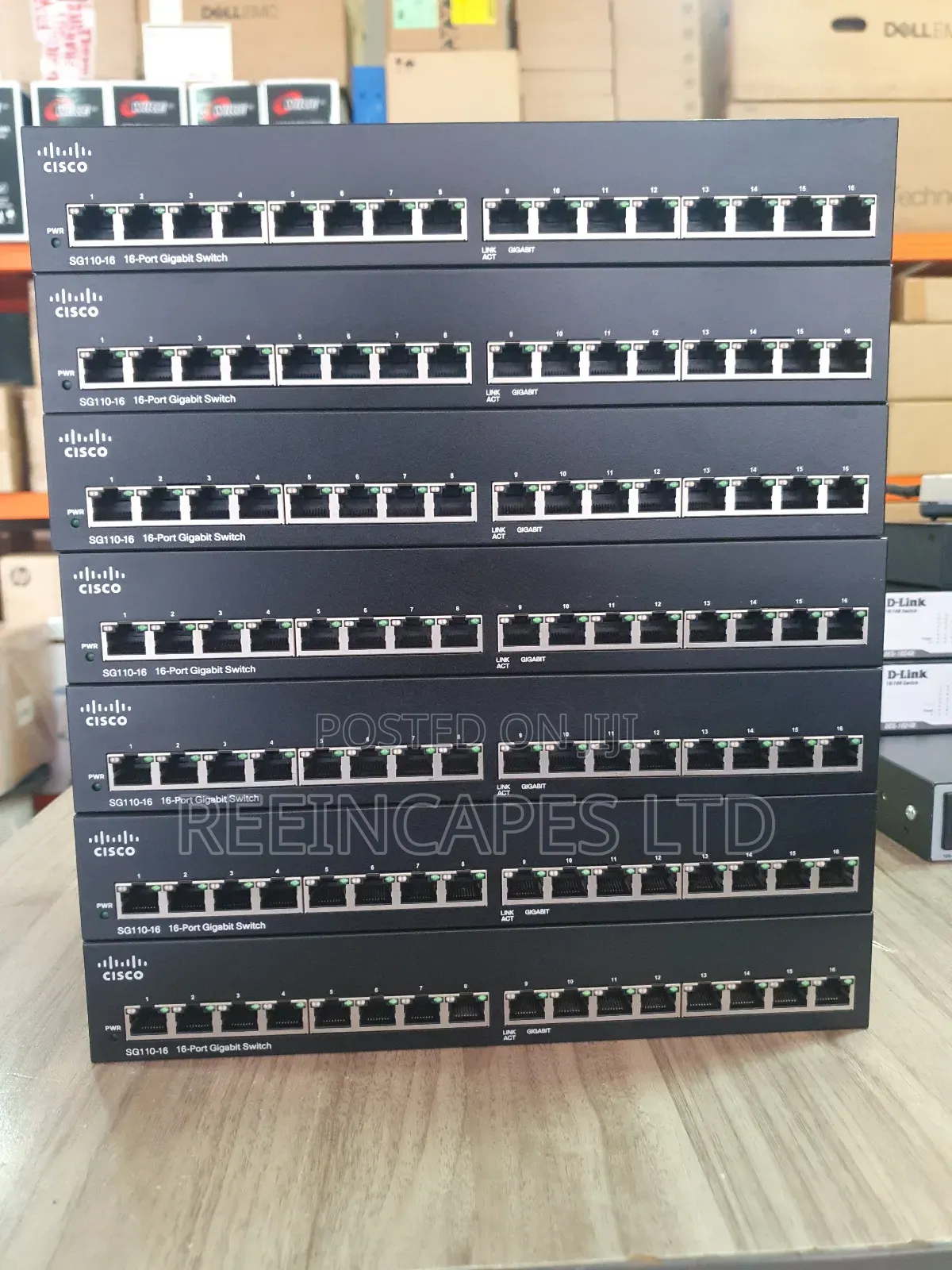 16 Port Gigabit Cisco Switch