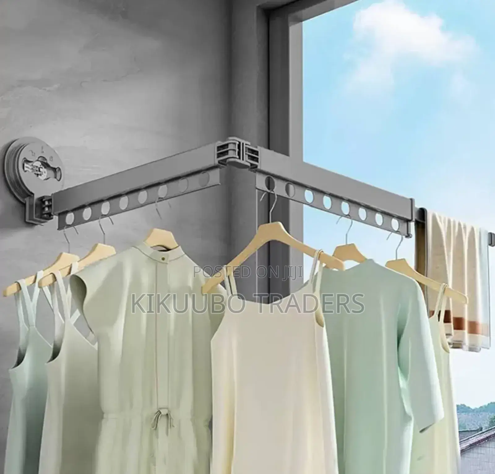 Wall Mount Foldable Clothes Hanger
