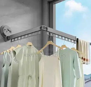 Wall Mount Foldable Clothes Hanger