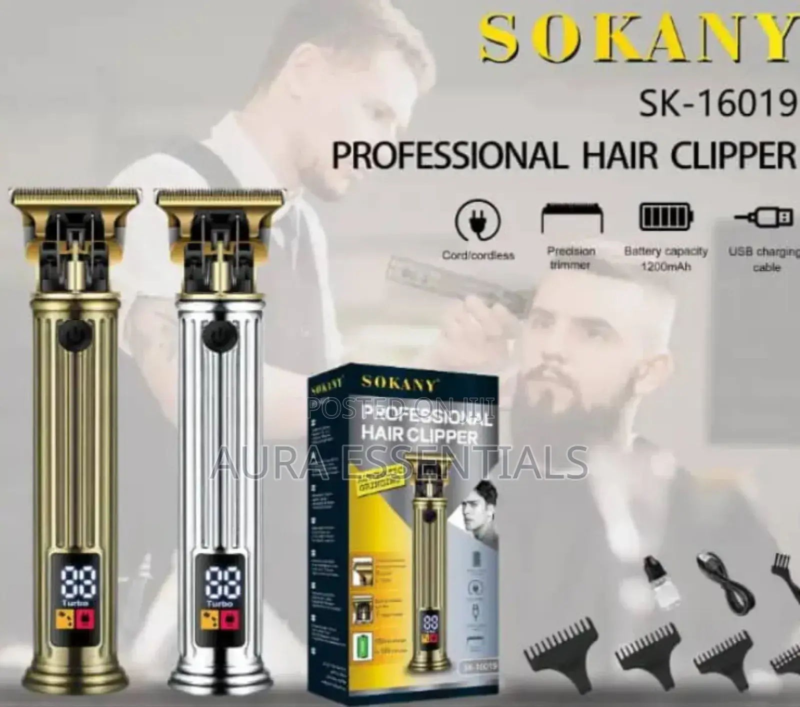 Sokany Professional Hair Clipper (Model Sk-16019)