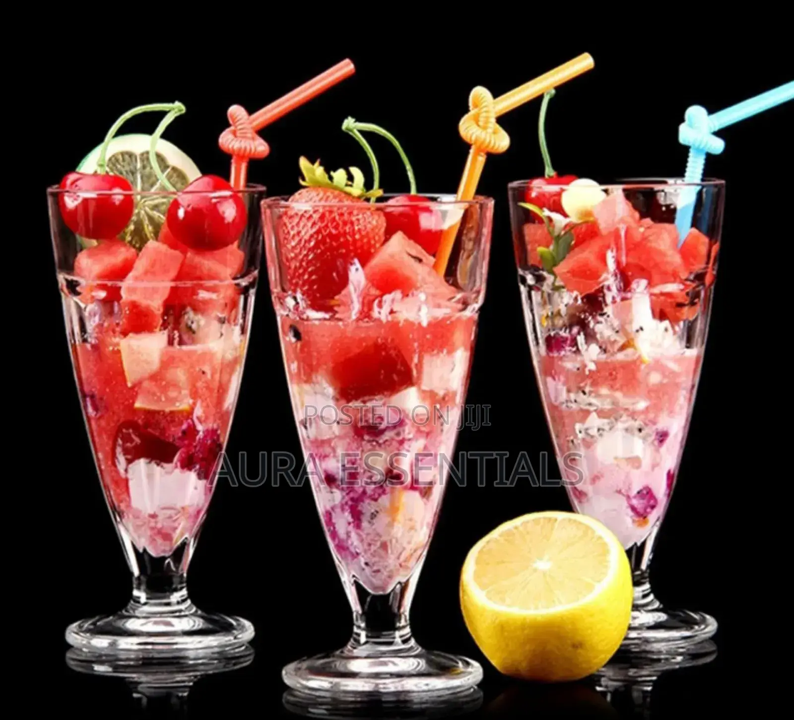 6pcs Ice Cream Glassware Set